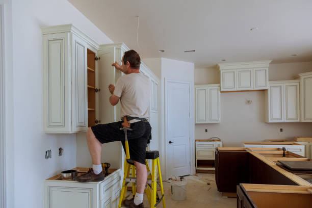 Open concept kitchen conversion in Myersville by JMT Kitchen Cabinet